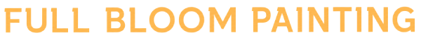 logo text full bloom painting