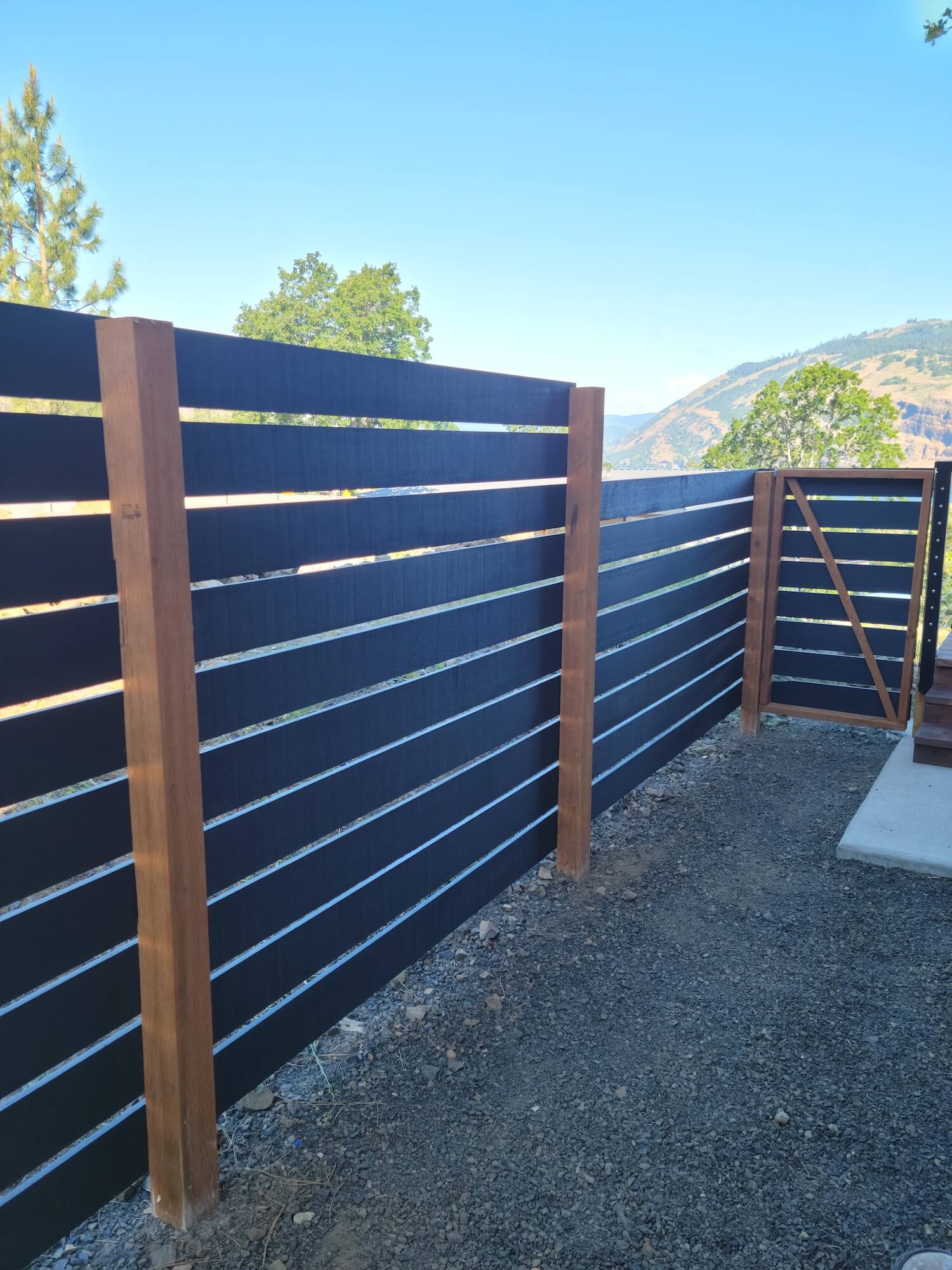 wood staining on a Hood River, OR deck by Full Bloom Painting